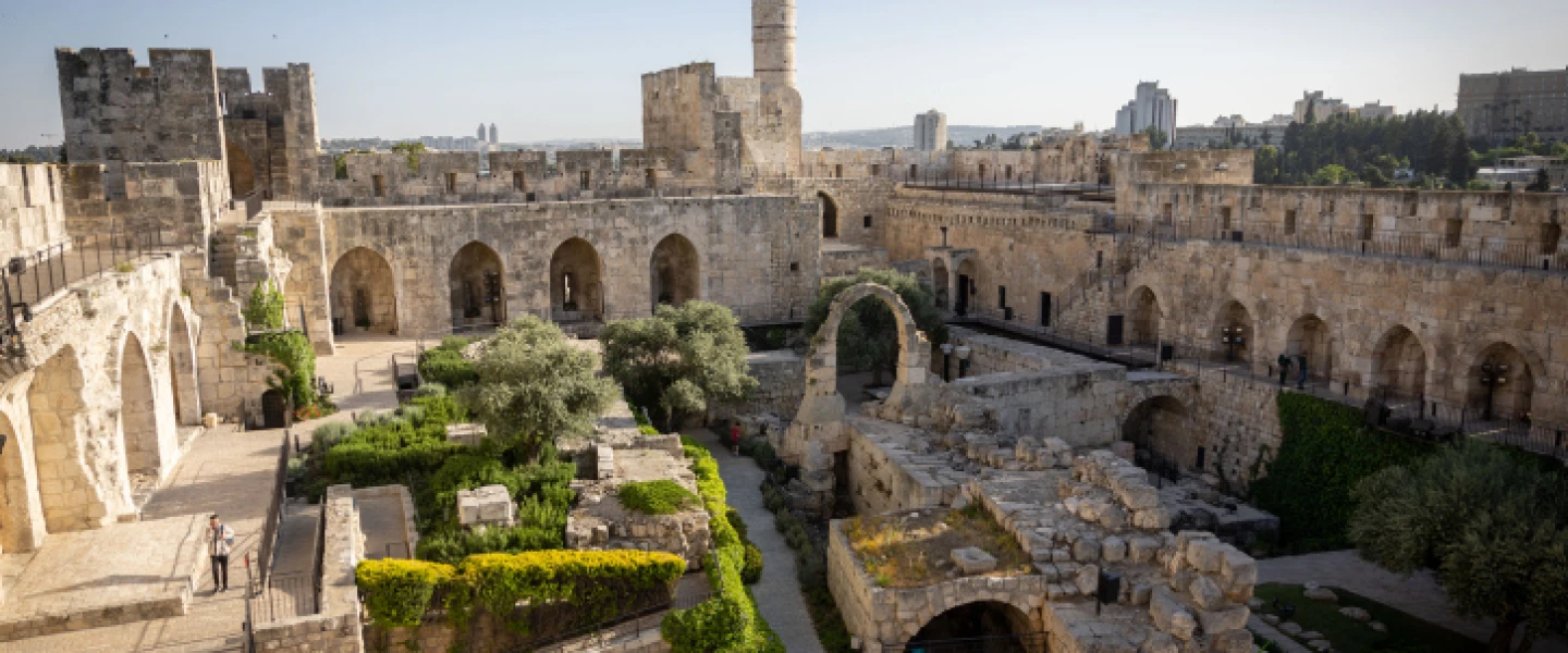The Tower of David museum in Jerusalem's Old City, on May 4, 2023. Photo by Yonatan Sindel/Flash90.