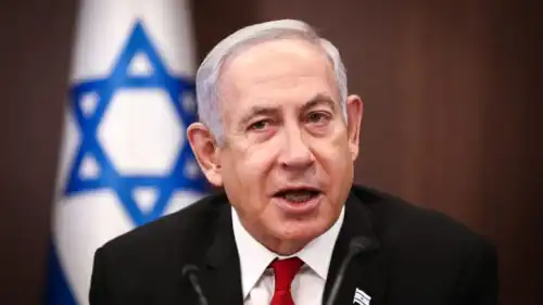Prime Minister Benjamin Netanyahu leads a Cabinet meeting in Jerusalem, Aug. 20, 2023. Photo by Olivier Fitoussi/POOL.