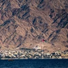The Jordanian city of Aqaba as seen from the southern Israeli city of Eilat, Feb. 10, 2025. Photo by Chaim Goldberg/Flash90.