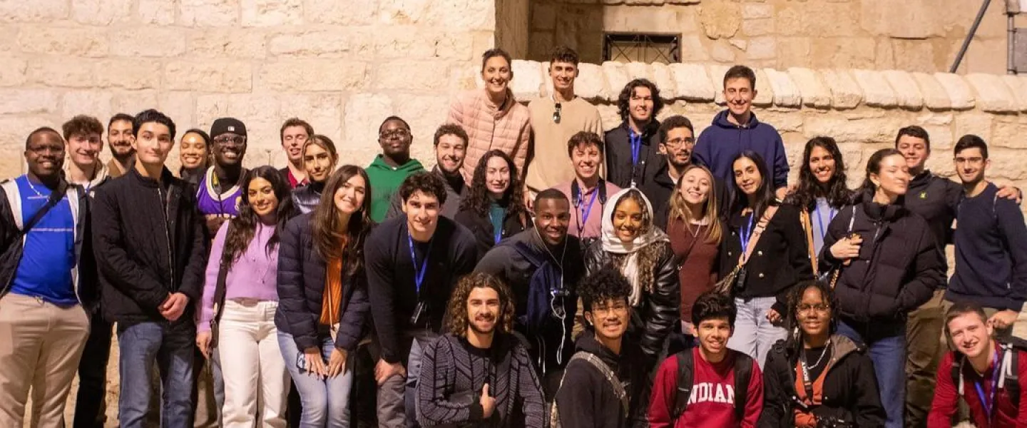 ICC Geller International Fellows visit the Church of Nativity in Bethlehem. Credit: israelcc/Instagram.