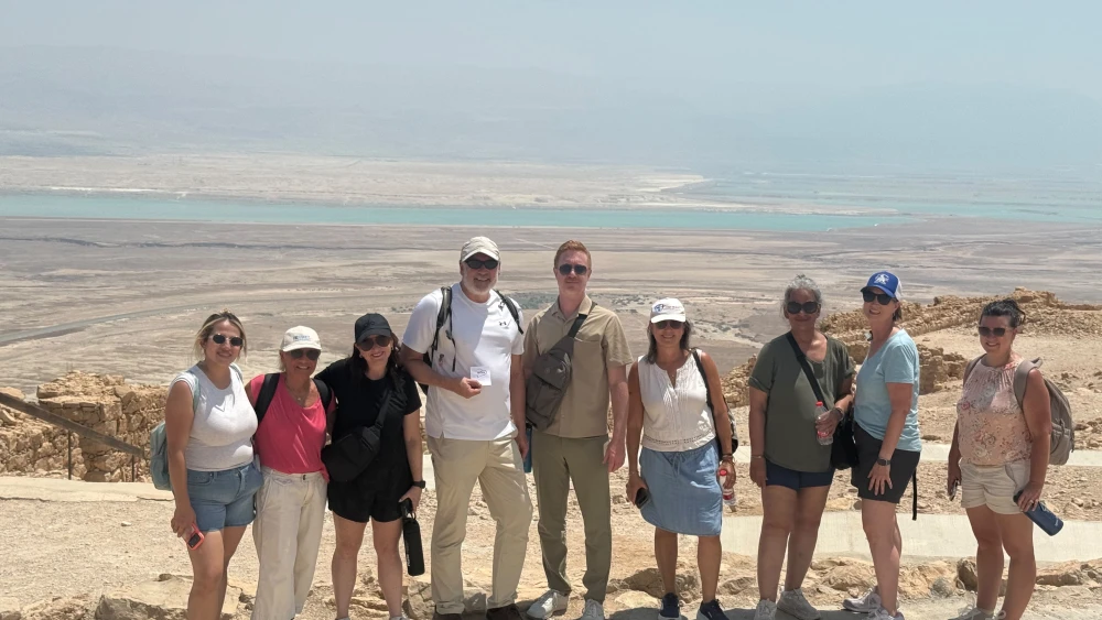 A group of American travel agents on a visit to Israel on August 17, 2026. Credit: Israeli Ministry of Tourism.