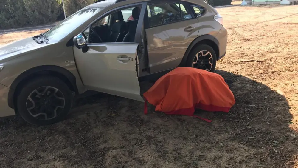 A brand-new ballistic blanket called the “Armadillo,” which can protect rescuers and their patients under rocket fire from flying shrapnel. Credit: Courtesy.