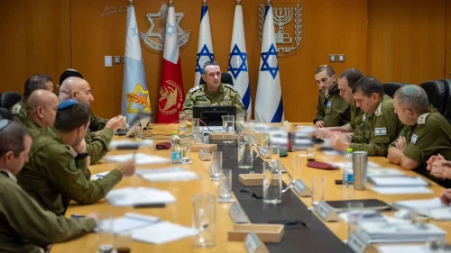 IDF Chief of Staff Lt. Gen. Herzi Halevi holds a situational assessment with commanders on July 28, 2024. Credit: IDF.