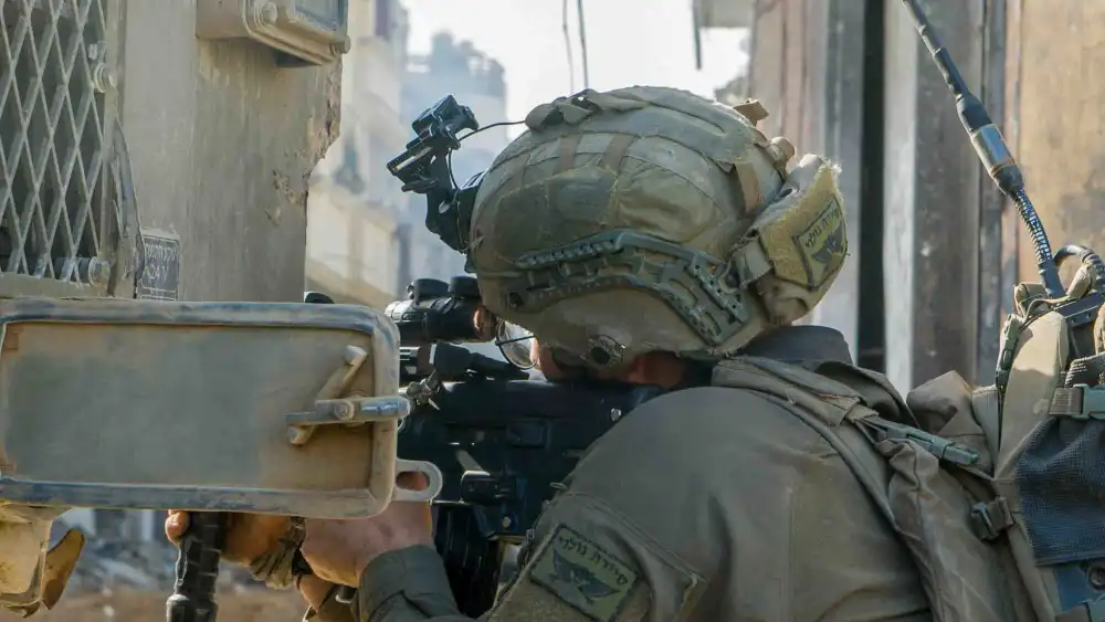 Israeli troops operating in the Hamas-ruled Gaza Strip, Dec. 11, 2023. Credit: IDF.
