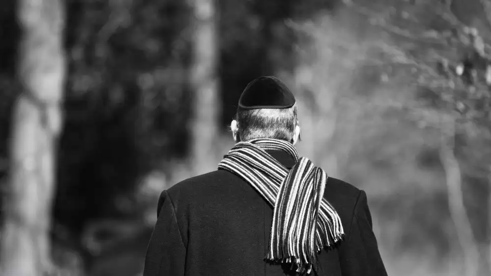 Man Wearing Kippah