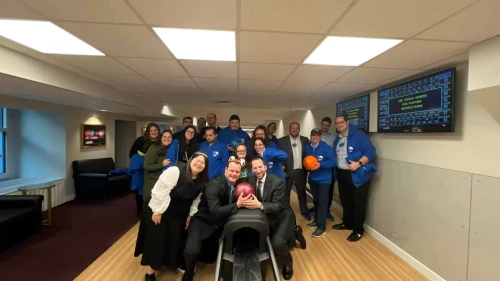 Yachad New York participants at the White House’s Harry S. Truman Bowling Alley. Credit: Courtesy.