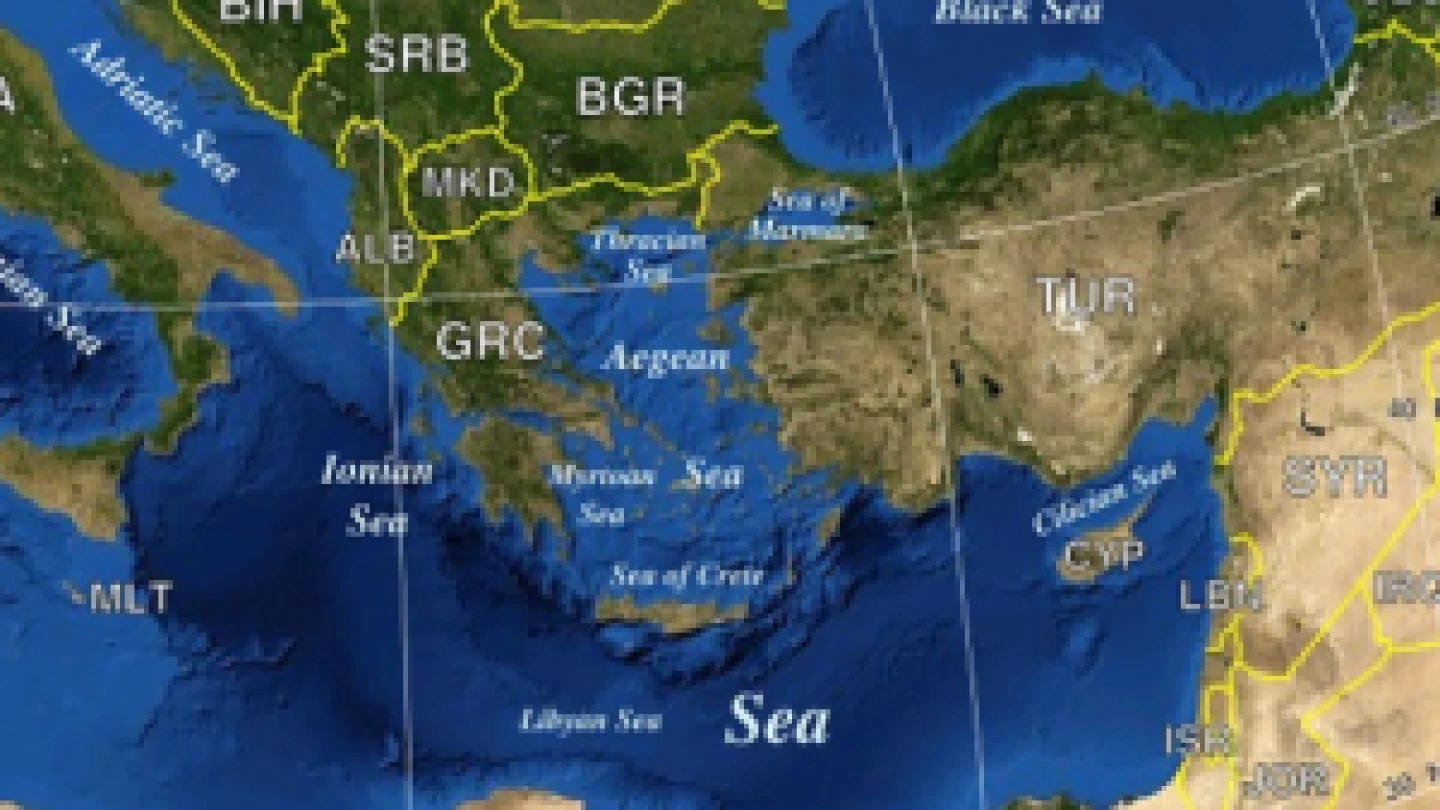 The Eastern Mediterranean. Credit: Pixabay.