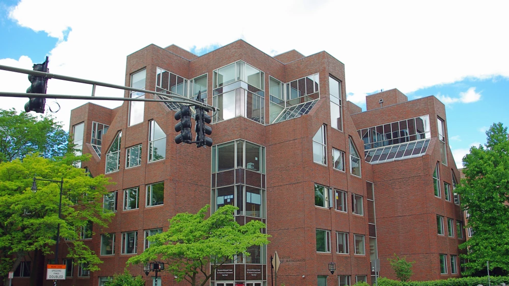 The Belfer Center at the John F. Kennedy School of Government at Harvard University, in Cambridge, Mass. Credit: Bostonian13 via Wikimedia Commons.