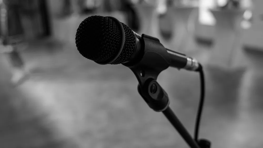 A microphone. Credit: Vladimir Srajber/Pexels.