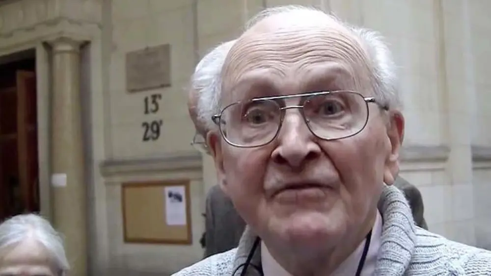 Robert Faurisson. Credit: Youtube screenshot.