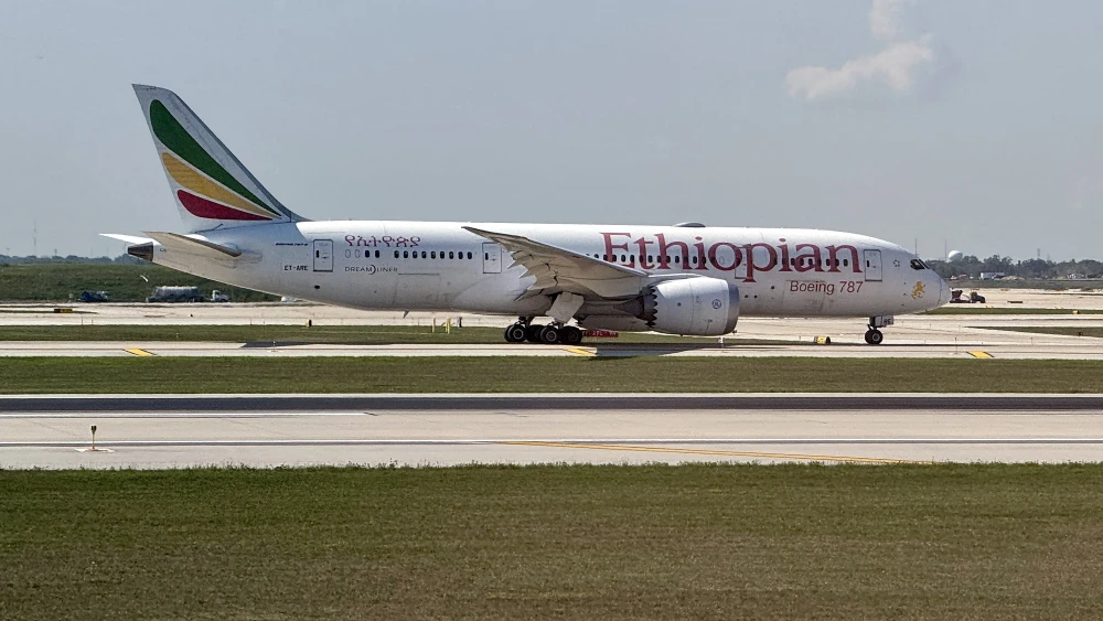 An Ethiopian Airlines Boeing 787 prepares to take off from Chicago O'Hare International Airport in Chicago, Illinois, on Aug. 13, 2024. Photo by Daniel Slim/AFP via Getty Images.
