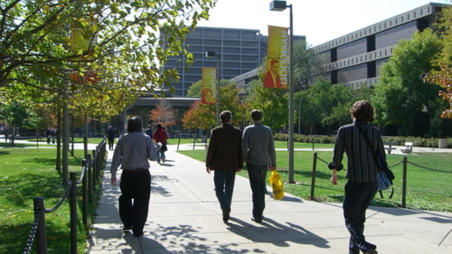 The campus of the University of Illinois at Chicago. Credit: Onar Vikingstad via Wikimedia Commons.