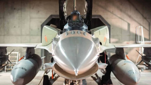 An Israeli Air Force fighter jet prepares to strike military sites in Iran, June 13, 2025. Credit: IDF.