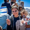 New immigrants from France arrive to the Ben Gurion airport in central Israel on June 25, 2025. Photo by Avshalom Sassoni/Flash90.