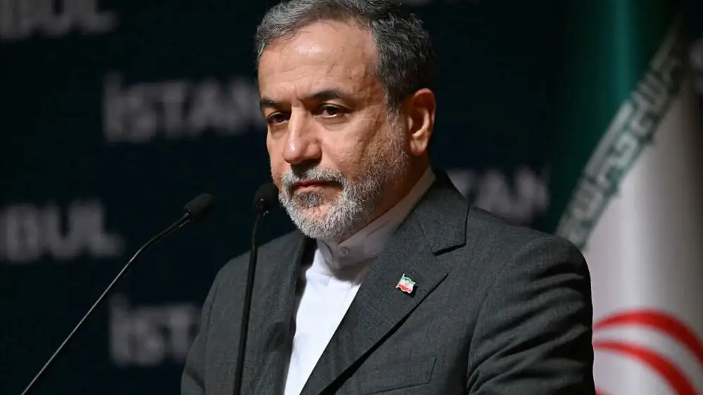 Iranian Foreign Minister Abbas Araghchi at the Lutfi Kirdar Congress Center in Istanbul at the 51st session of the Council of Foreign Ministers of the Organization of Islamic Cooperation on June 22, 2025. Photo by Ozan Kose/AFP via Getty Images.