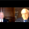 Richard Heideman, president of the American Zionist Movement, and Malcolm Hoenlein, executive vice chairman of Conference of Presidents of Major American Jewish Organizations. Source: Screenshot.