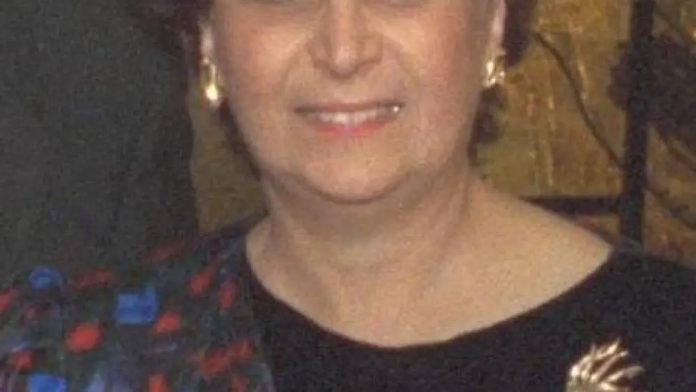 Aura Herzog, February 1990. Credit: Credit: Government Press Office, Israel National Photo Collection.