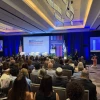 Israel's ambassador to the United States, Yechiel Leiter, addresses the "emergency leadership mission" of the Jewish Federations of North America, June 25, 2025. Photo by Andrew Bernard.