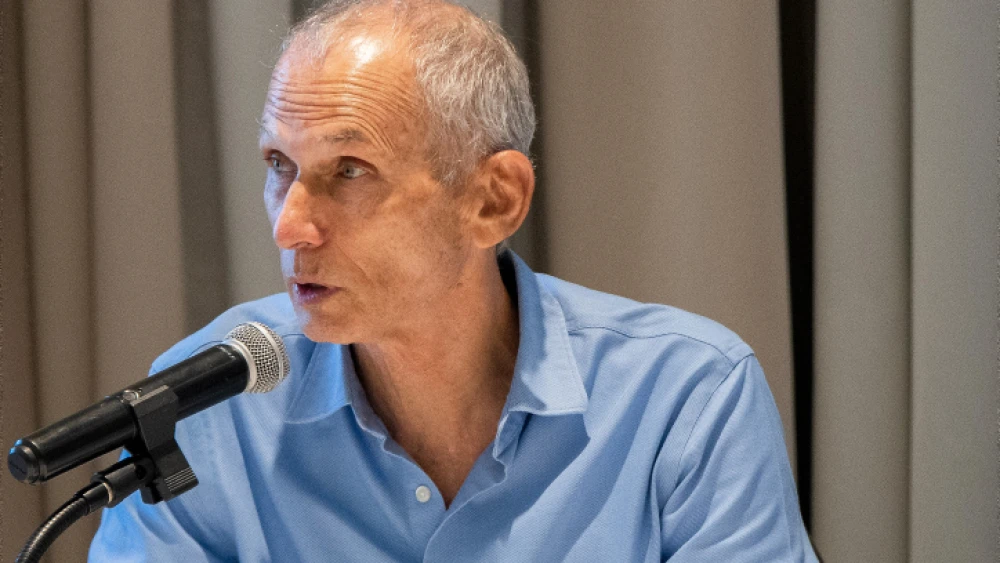 Israeli Public Security Minister Omer Bar-Lev speaks during a visit to the upper Galilee, Aug. 11, 2021. Photo by Basel Awidat/Flash90.