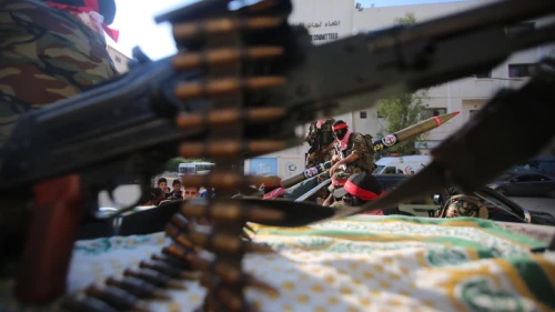 Palestinians take part in a rally organized by the Popular Front for the Liberation of Palestine (PFLP) on the anniversary of the killing of Abu Ali Mustafa, in Gaza City, on Aug. 31, 2019. Photo by Hassan Jedi/Flash90.