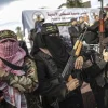 Armed female members of the militant Palestinian group Islamic Jihad. Credit: By Wissam Nassar/Flash90