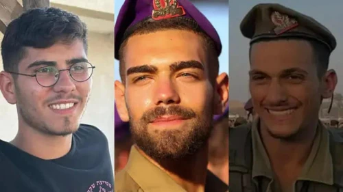 Three Israel Defense Forces soldiers were killed battling Palestinian terrorists in the northern Gaza Strip, Dec. 9, 2024. Credit: IDF.