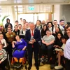 Chai Lifeline Wish at the Wall participants and Prime Minister Benjamin Netanyahu