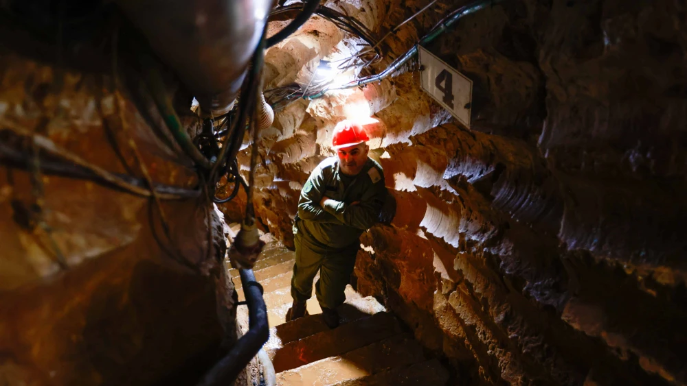 View of a Hezbollah tunnel that crosses from Lebanon to Israel, Feb. 14, 2023. Photo by Yossi Zamir/Flash90.