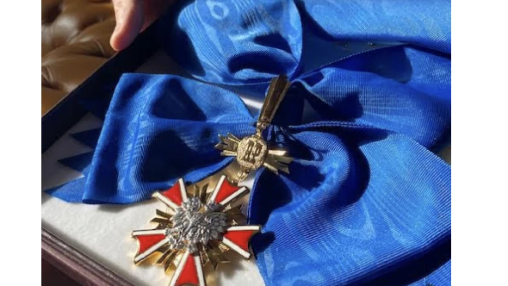Poland's Great Cross of the Order of Merit. Credit: Courtesy.