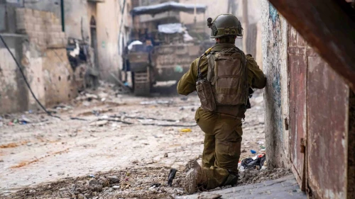 Israeli troops operating in the Hamas-ruled Gaza Strip, Dec. 11, 2023. Credit: IDF.