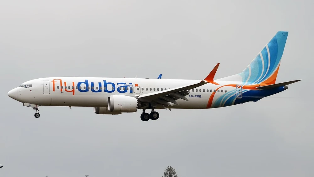 Flydubai, A6-FMB, Boeing 737-8 MAX, Oct. 24, 2018. Credit: Anna Zvereva/Creative Commons via Wikimedia Commons.