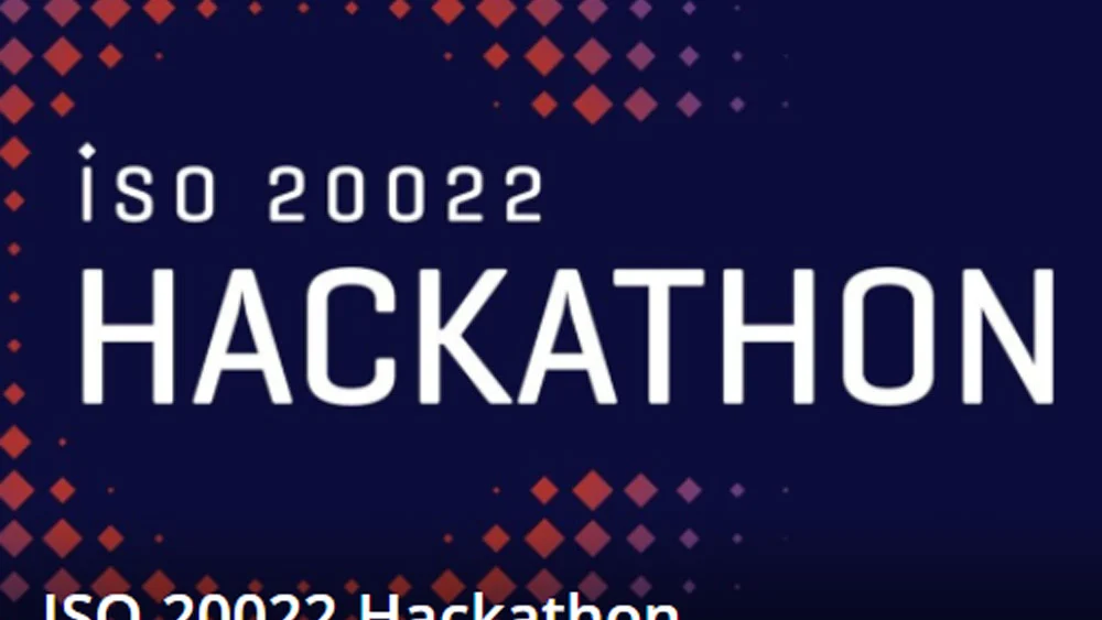Promo for the BIS/SWIFT ISO 20022 Hackathon. Source: ISO20022hackathon.hackerearth.com