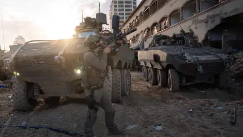 Israeli soldiers operating in the Gaza Strip, Dec. 11, 2023. Credit: IDF.