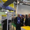 Click photo to download. Caption: Israeli Defense Minister Moshe Ya'alon (pictured at right) unveiled the Israeli stall at the Adex 2014 International Defense Industry Exhibition in Azerbaijan on Sept. 11, 2014. Ya'alon's trip marked the first official state visit to Azerbaijan by an Israeli defense minister. Credit: Ariel Hermoni/Ministry of Defense/Flash90.