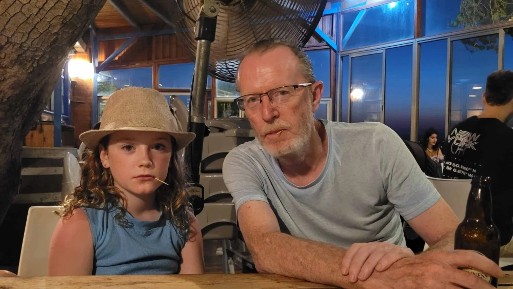 Tom Hand and his daughter Emily, who was kidnapped by Hamas on Oct. 7, 2023. Courtesy of Tom Hand.