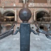 The crematoria at the Dachau concentration camp, pictured during a stop on the July 2015 European Holocaust tour of the Alfred Lerner Fellowship for Holocaust educators. Credit: Kelly Webeck.
