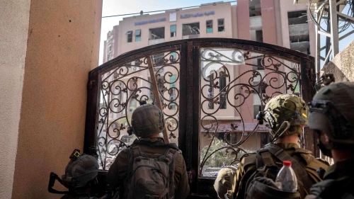 Israeli troops operating in the Hamas-ruled Gaza Strip, Dec. 7, 2023. Credit: IDF.