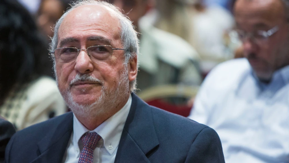 Former president of Israel's Supreme Court Asher Grunis at a swearing-in ceremony for newly appointed judges at the President's Residence in Jerusalem, on Aug. 9, 2016. Photo by Yonatan Sindel/Flash90.