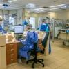 The coronavirus unit at Tel Aviv Sourasky Medical Center, Ichilov Hospital, in Tel Aviv on May 4, 2020. Photo by Yossi Aloni/Flash90.
