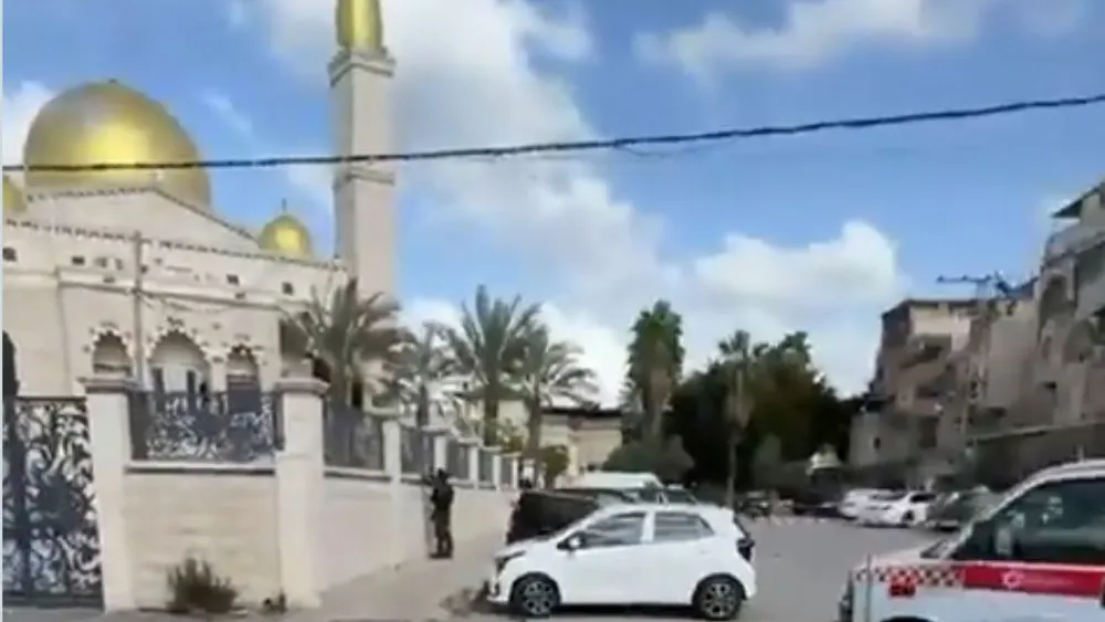 An Iranian missile struck near an Israeli mosque on April 6, 2026. Credit: Israeli Ministry of Foreign Affairs.