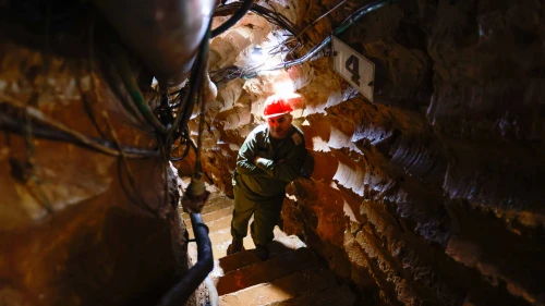 View of a Hezbollah tunnel that crosses from Lebanon to Israel, Feb. 14, 2023. Photo by Yossi Zamir/Flash90.