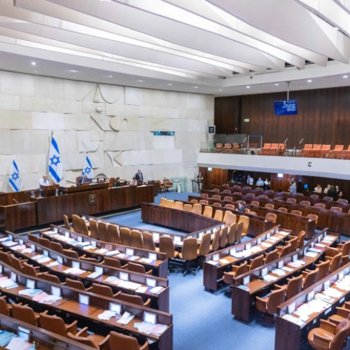 The Knesset Assembly Hall, June 30, 2022. Photo by Olivier Fitoussi/Flash90.
