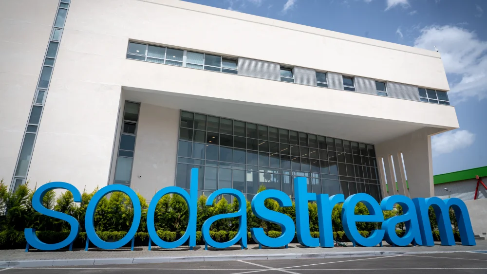 View of the SodaStream factory in Israel's Negev Desert near the Bedouin city of Rahat on April 7, 2019. Photo by Hillel Maeir/Flash90