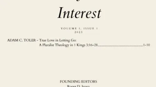 Studies of Biblical Interest was launched in 2023. Courtesy.