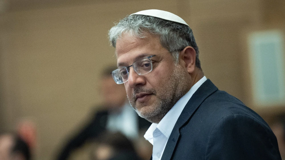 Itamar Ben-Gvir, Israel's national security minister, attends a House committee meeting at the Knesset in Jerusalem on June 8, 2026. Photo by Yonatan Sindel/Flash90.