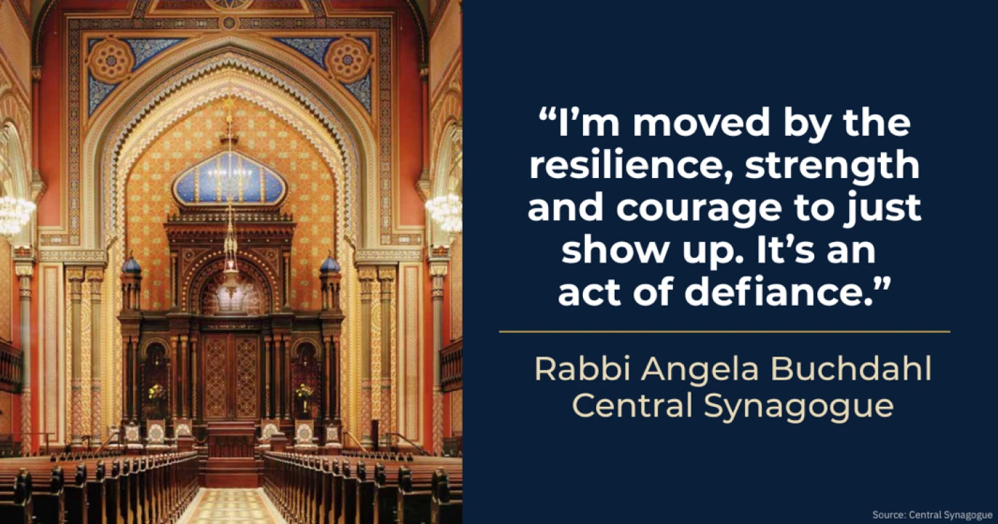Central Synagogue in New York City. Credit: Courtesy.