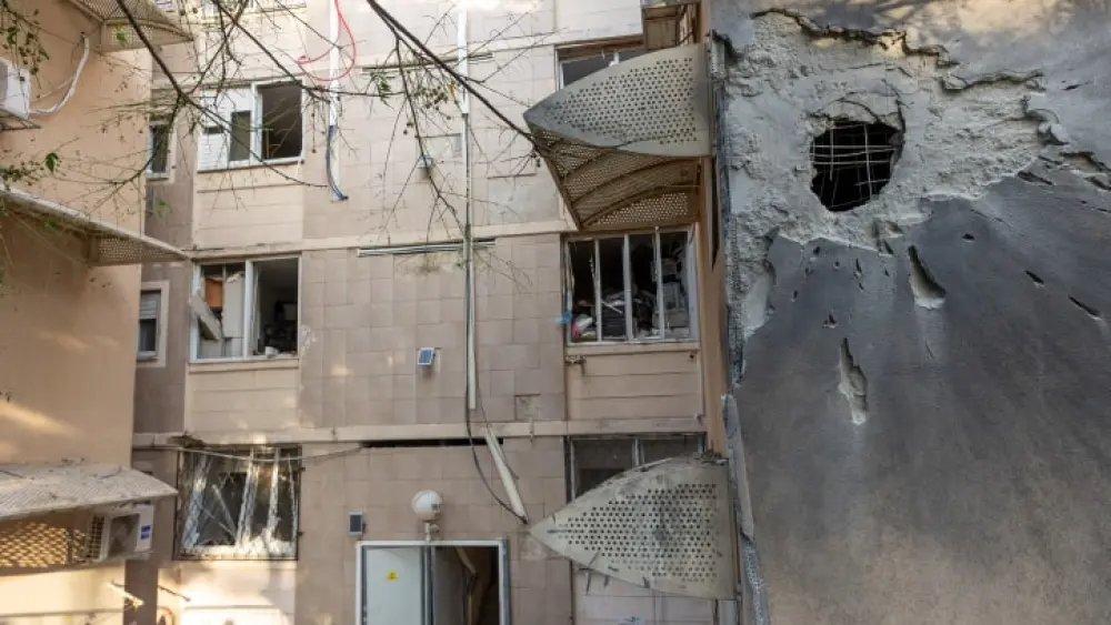 Rocket Damage From Gaza in Sderot