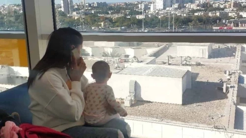 Nadia and her child at Wolfson Medical Center in Holon, Israel, December 2025. Credit: Save a Child's Heart.