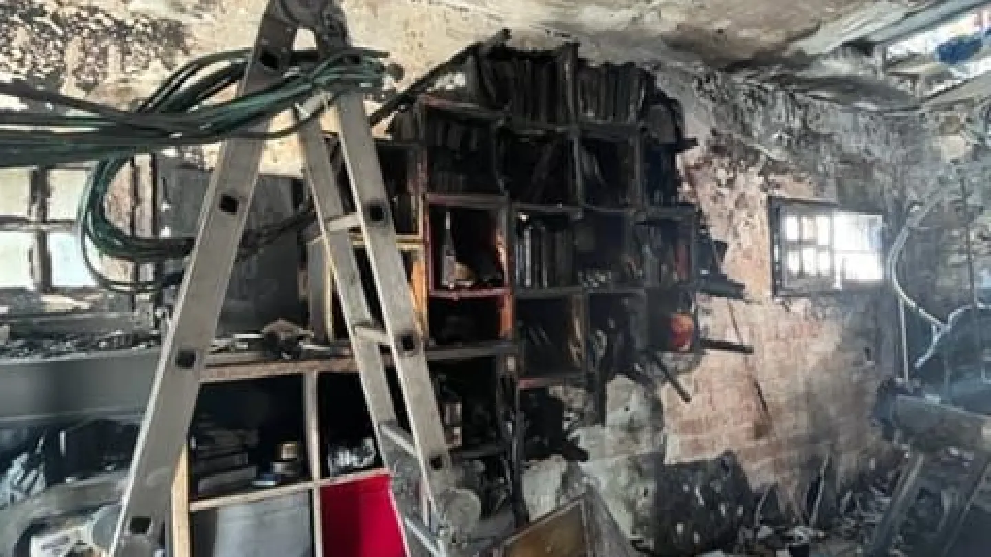 The Israel Innovation Fund (TIFF) headquarters in Tel Aviv burned down overnight on Feb. 21, 2022. Credit: Courtesy.