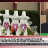 Daniel Kovalik, an international human-rights professor at the University of Pittsburgh School of Law, on RT America news talking about the Tree of Life*Or L’Simcha Synagogue in Pittsburgh in October 2018. Source: Screenshot.